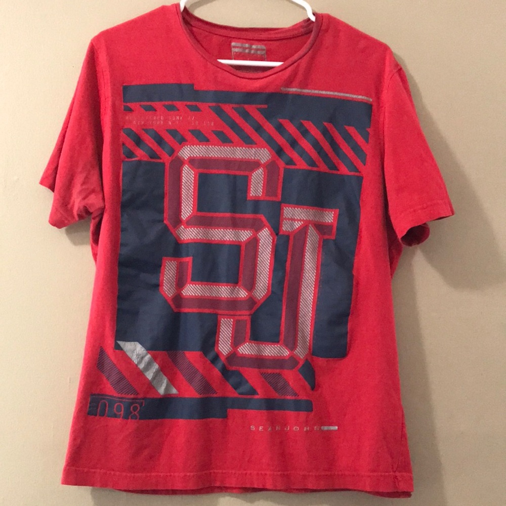 Sean John Mens Short Sleeve Graphic T-shirt